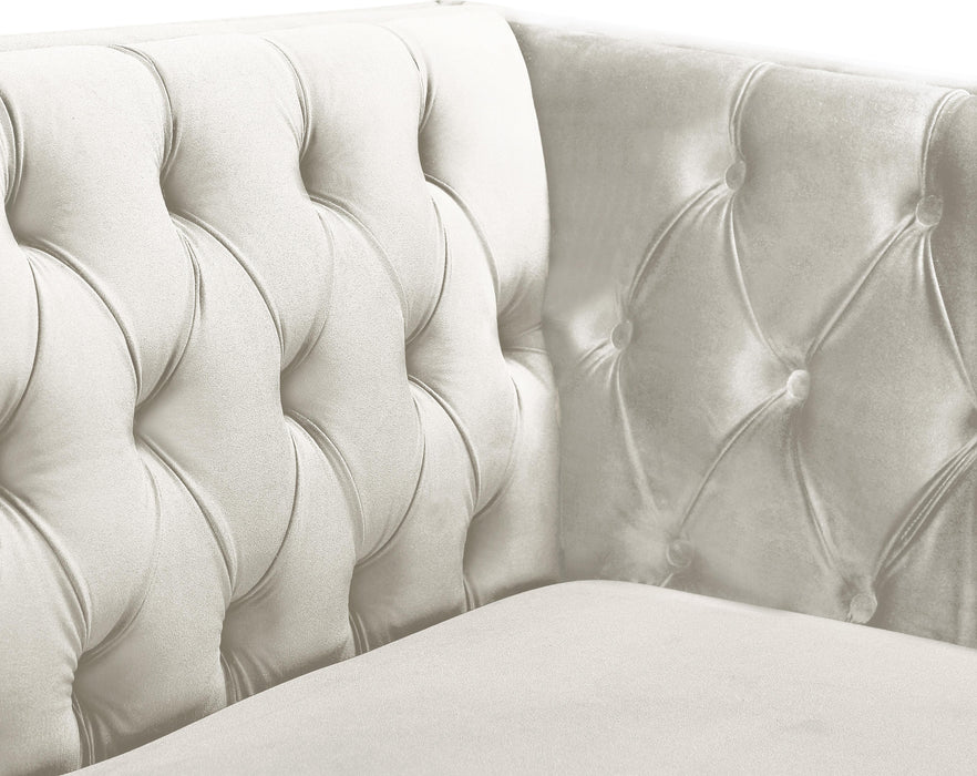 Michelle Cream Velvet Sofa