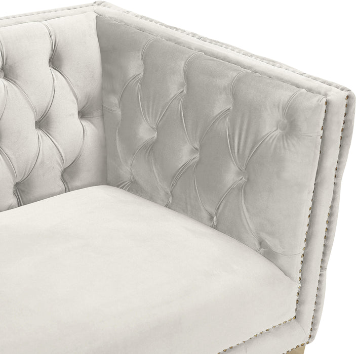 Michelle Cream Velvet Sofa