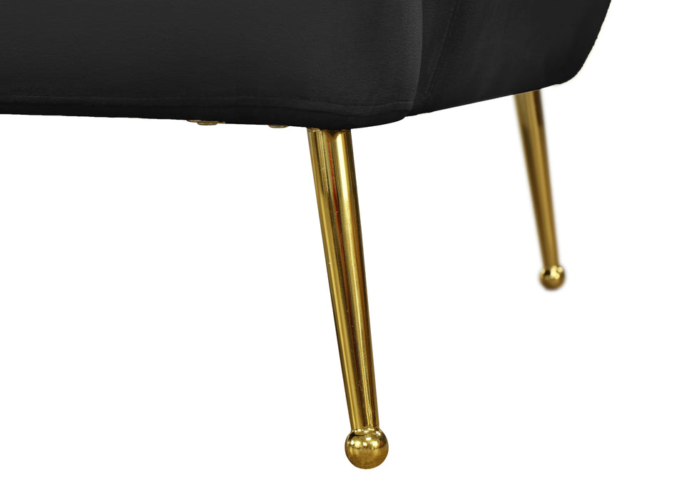 Tori Black Velvet Chair