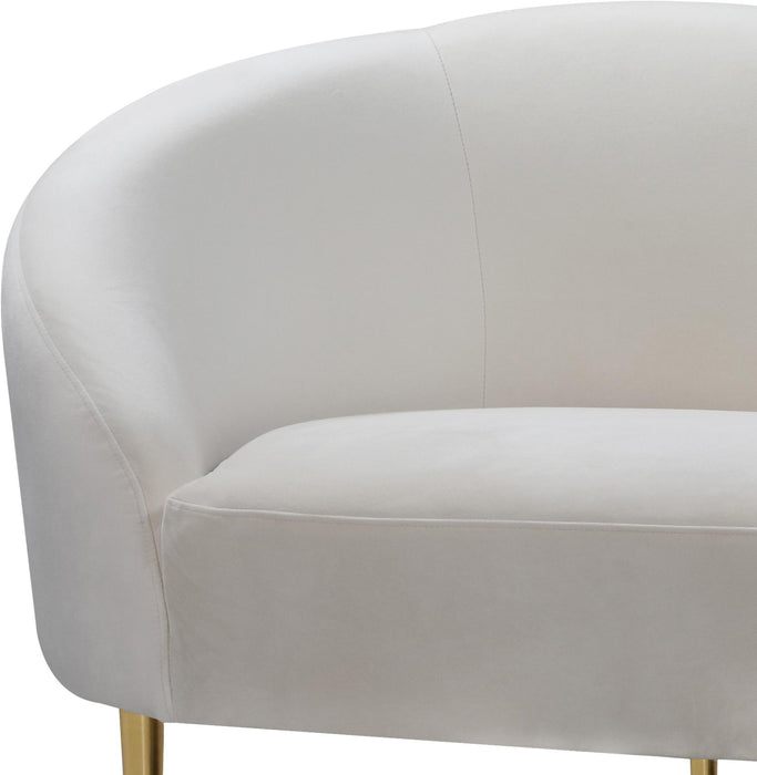 Ritz Cream Velvet Sofa