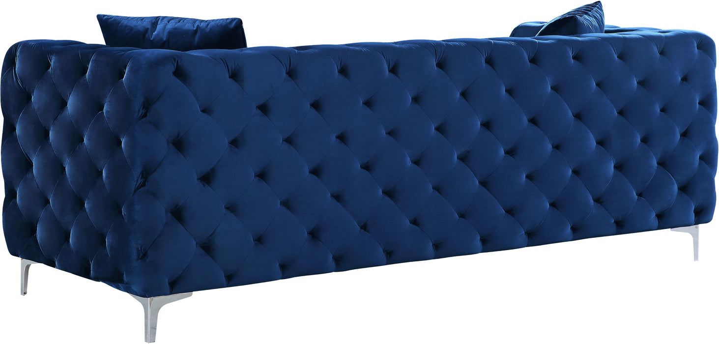 Scarlett Navy Velvet Sofa