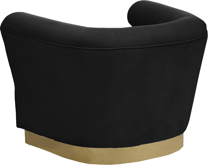 Bellini Black Velvet Chair