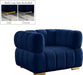 Gwen Navy Velvet Chair image