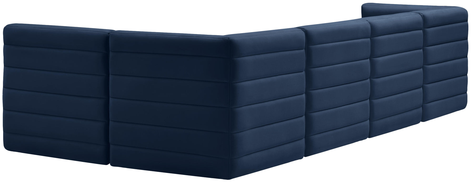 Quincy Navy Velvet Modular Sectional