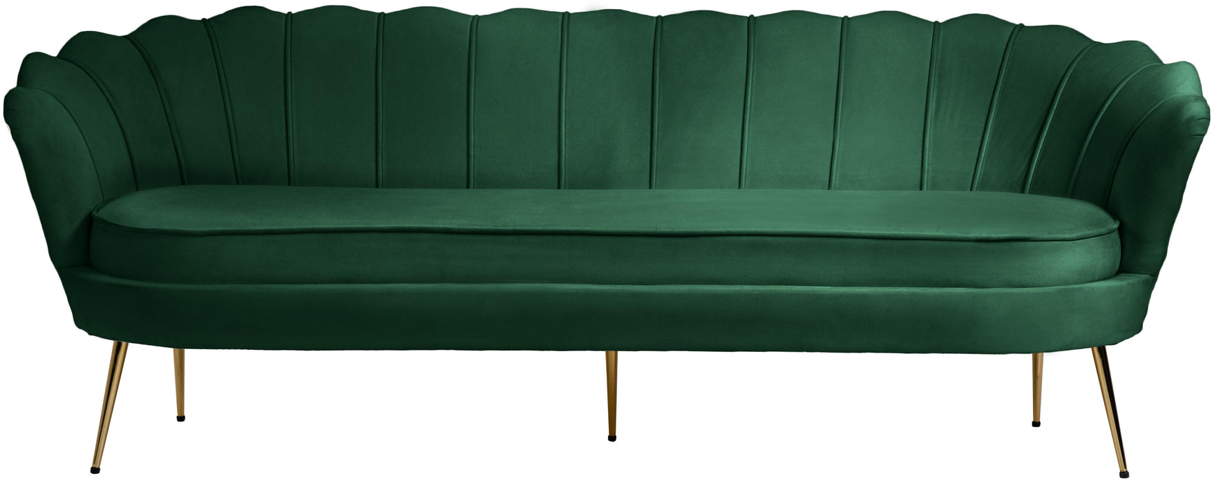 Gardenia Green Velvet Sofa