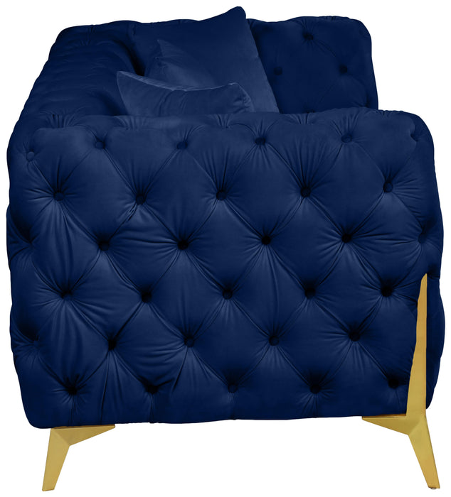 Kingdom Navy Velvet Sofa