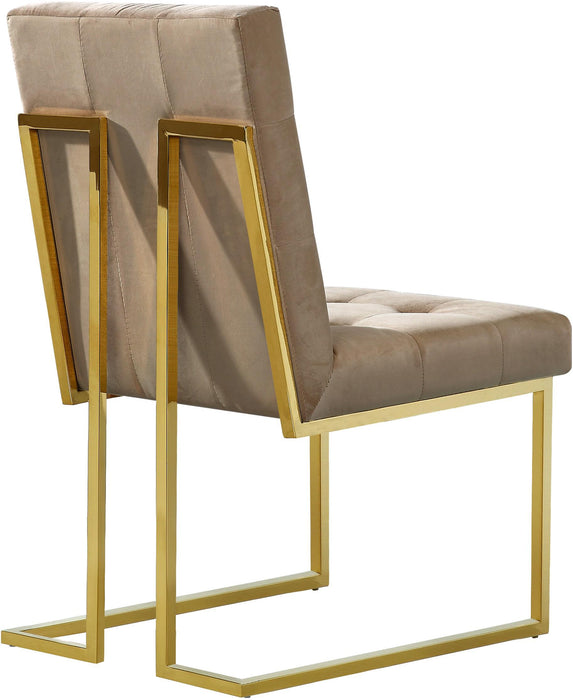 Pierre Beige Velvet Dining Chair