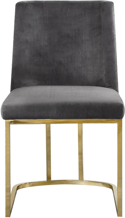 Heidi Grey Velvet Dining Chair