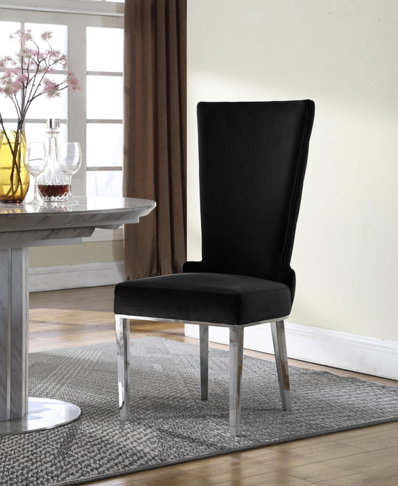 Serafina Black Velvet Dining Chair