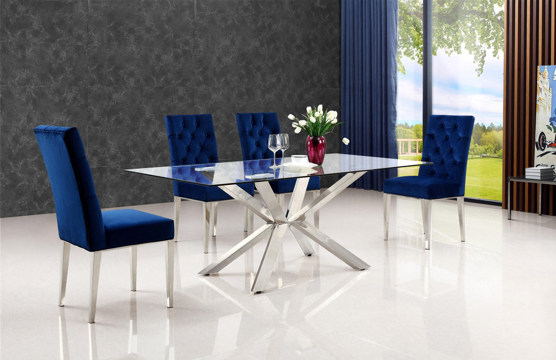 Juno Chrome Dining Table