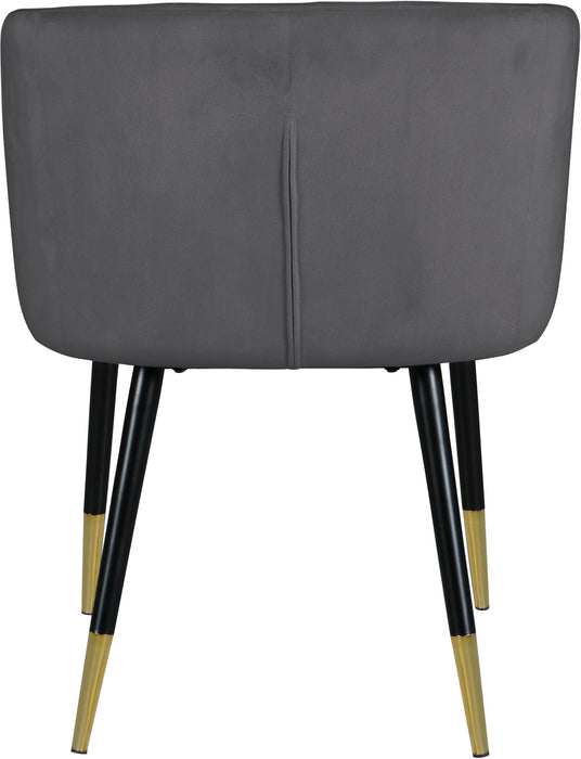 Louise Grey Velvet Dining Chair