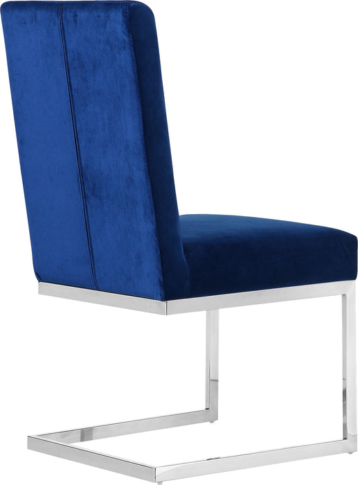 Carlton Navy Velvet Dining Chair