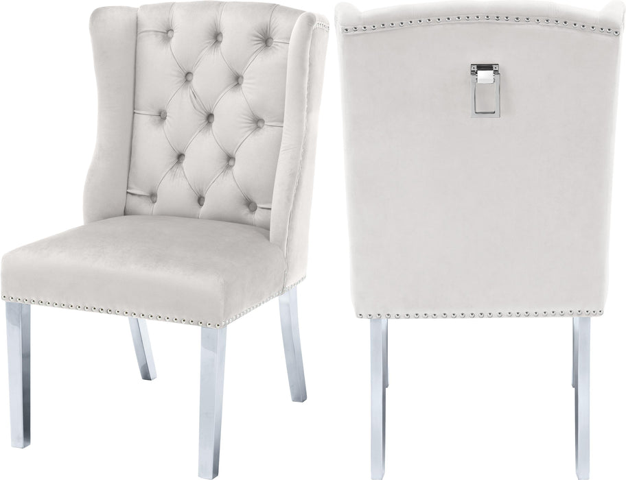 Suri Cream Velvet Dining Chair