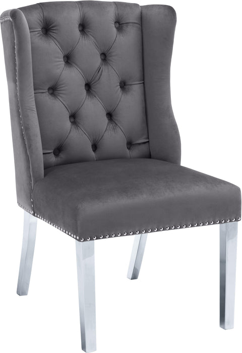 Suri Grey Velvet Dining Chair