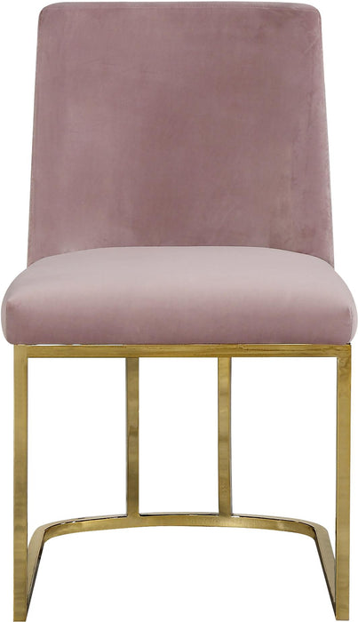 Heidi Pink Velvet Dining Chair