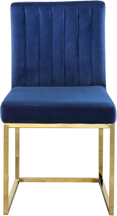 Giselle Navy Velvet Dining Chair