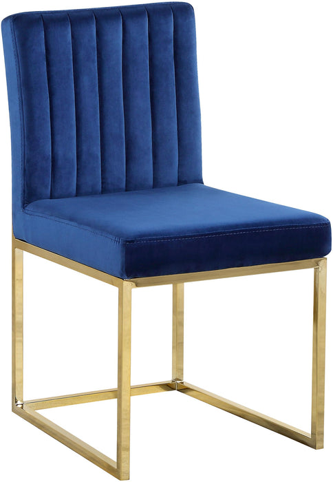 Giselle Navy Velvet Dining Chair