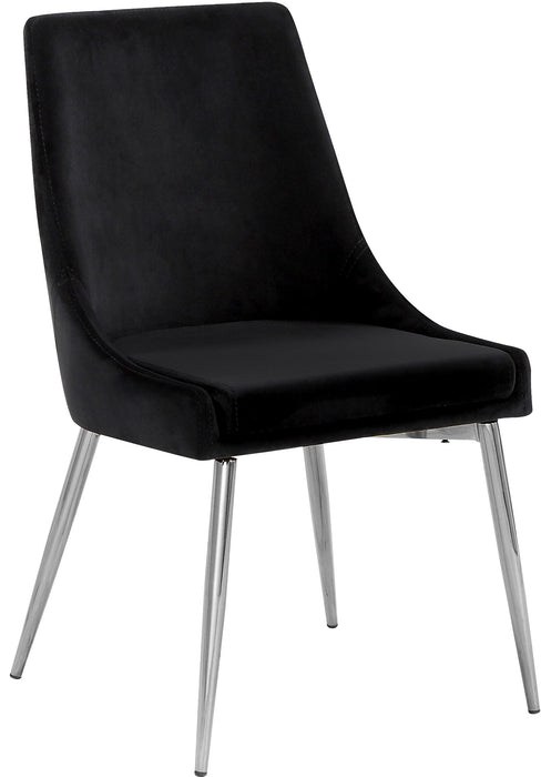 Karina Black Velvet Dining Chair