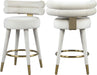 Fitzroy Cream Velvet Counter Stool image