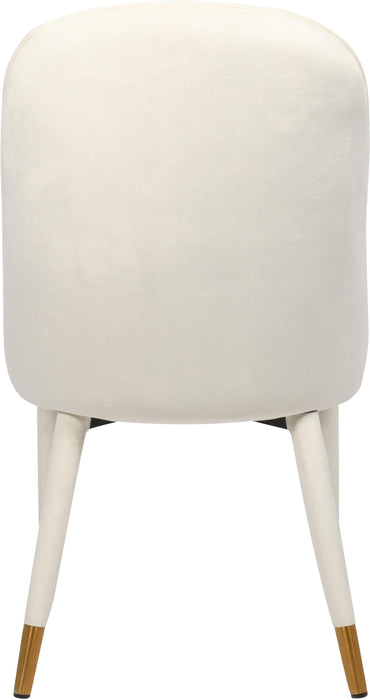 Belle Cream Velvet Dining Chair