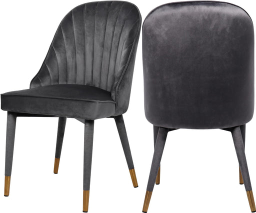 Belle Grey Velvet Dining Chair image