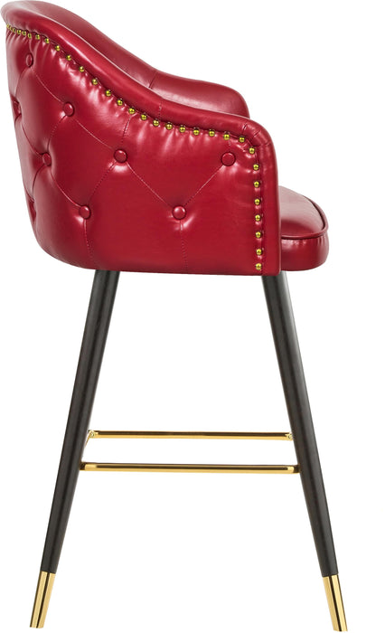 Barbosa Red Faux Leather Counter/Bar Stool