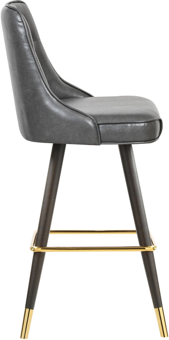 Portnoy Grey Faux Leather Counter/Bar Stool