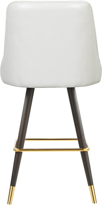 Portnoy White Faux Leather Counter/Bar Stool