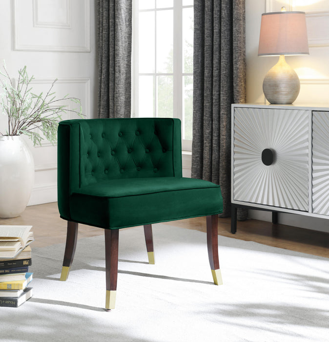 Perry Green Velvet Dining Chair