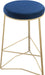 Tres Navy Velvet Counter Stool image