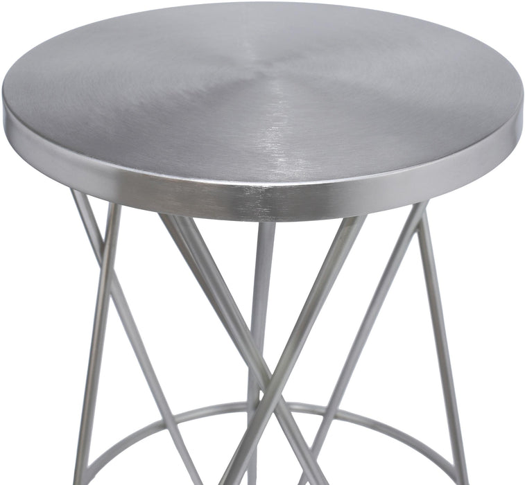 Mercury Silver Counter Stool