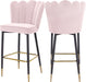 Lily Pink Velvet Stool image