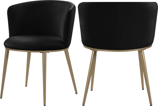 Skylar Black Velvet Dining Chair image