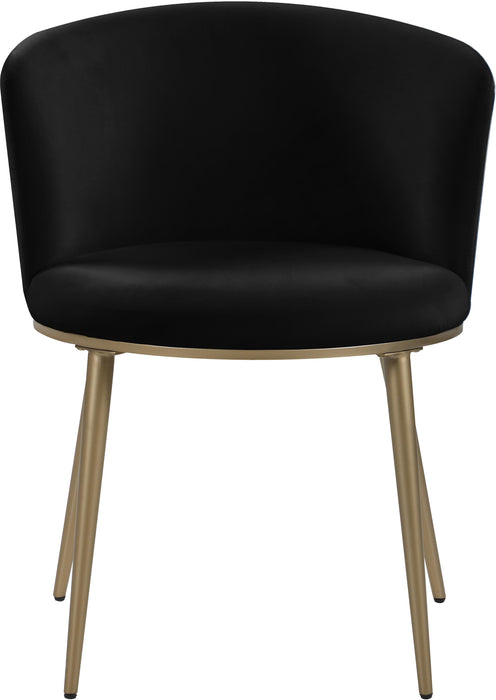 Skylar Black Velvet Dining Chair