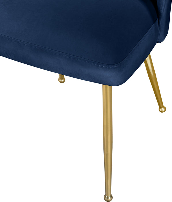 Logan Navy Velvet Dining Chair