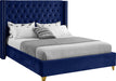 Barolo Navy Velvet Full Bed image