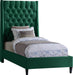 Fritz Green Velvet Twin Bed image