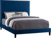 Harlie Navy Velvet Full Bed image