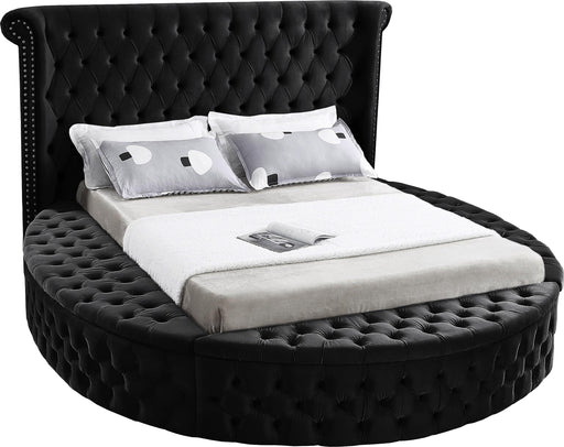 Luxus Black Velvet Full Bed (3 Boxes) image