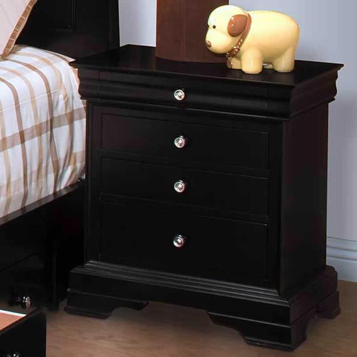 New Classic Belle Rose 4 Drawer Night Stand in Black Cherry image