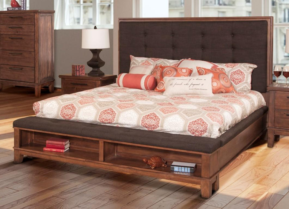 New Classic Furniture Cagney Queen Bed in Chestnut image