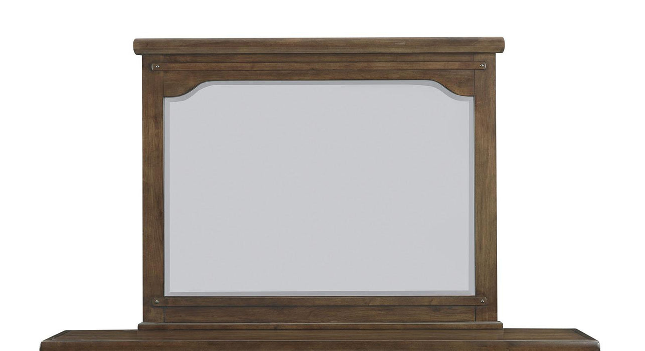 New Classic Furniture Fairfax Mirror in Medium Oak