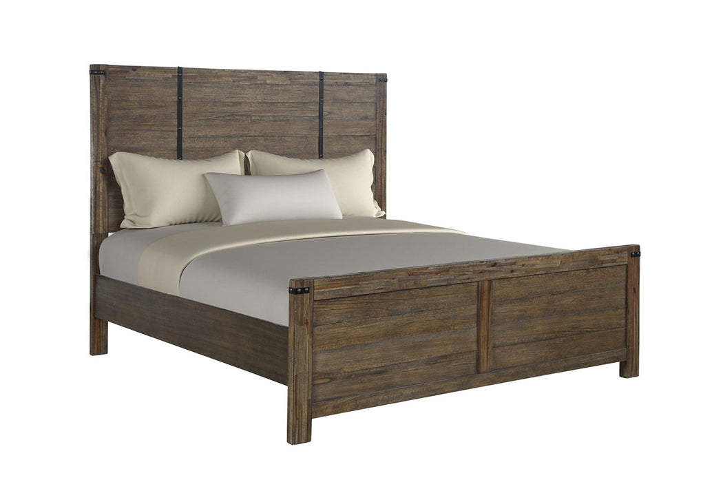 New Classic Furniture Galleon Queen Bed in Weathered Walnut