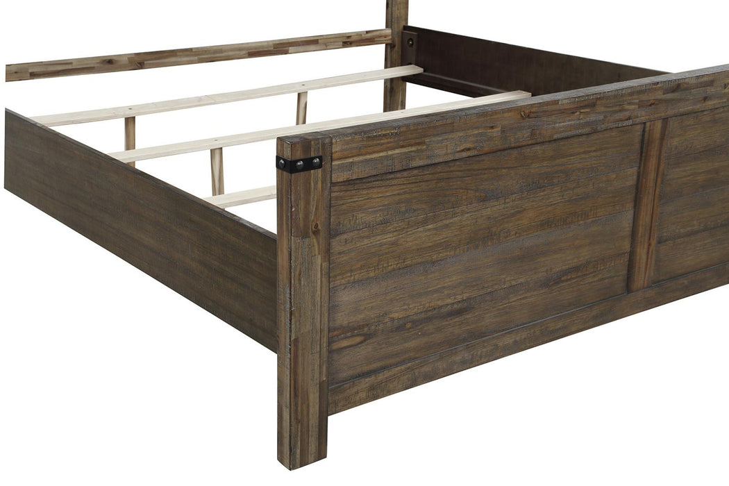 New Classic Furniture Galleon California King Bed in Weathered Walnut