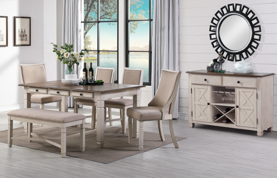 New Classic Furniture Prairie Point Server in White