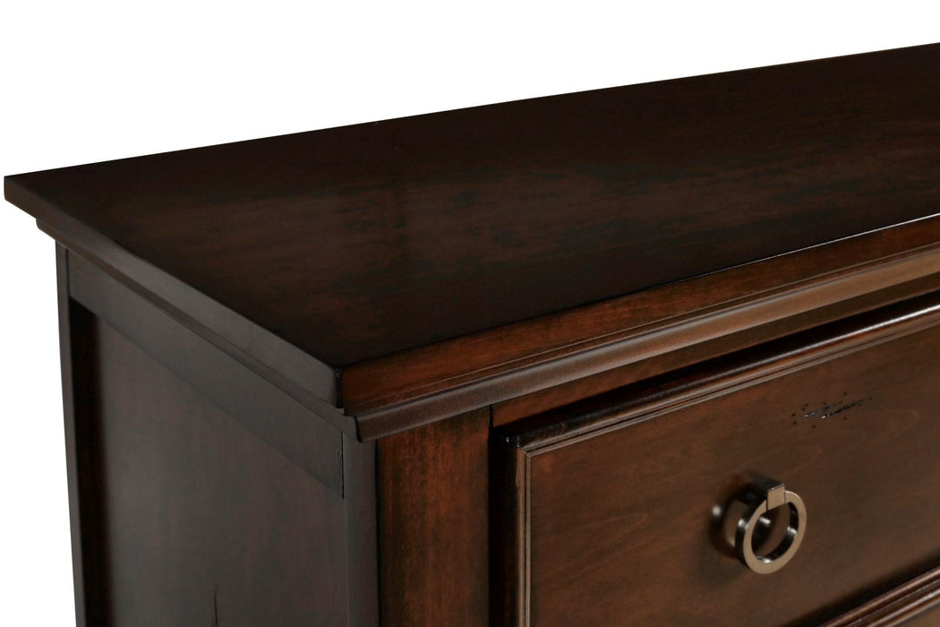 New Classic Furniture Tamarack Chest in Brown Cherry