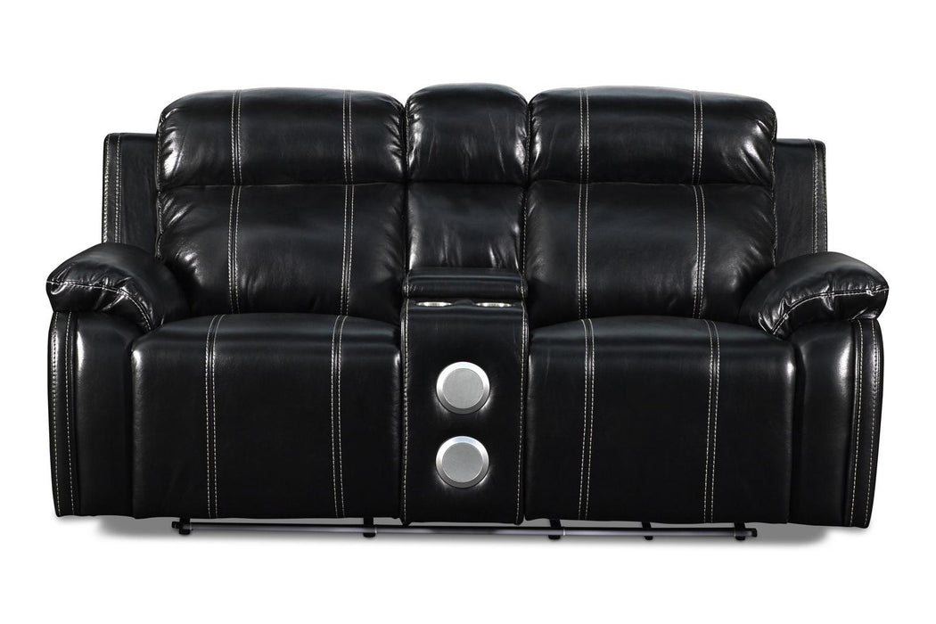 New Classic Fusion Console Loveseat in Black