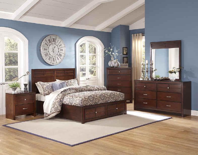 New Classic Kensington 5 Drawer Chest in Burnished Cherry