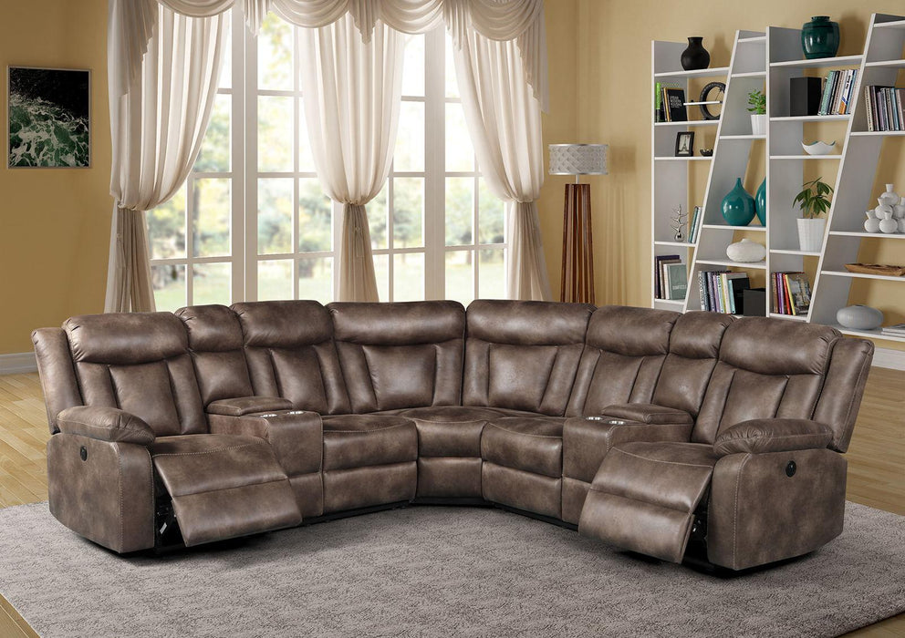 New Classic Stewart Sectional Living Room Set in Adobe image