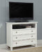 New Classic Tamarack 3-Drawer Media Chest in White image